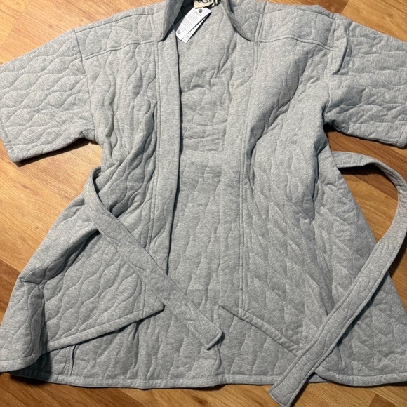 UGG Women's Gray Quilted Robe - Picture 2 of 4